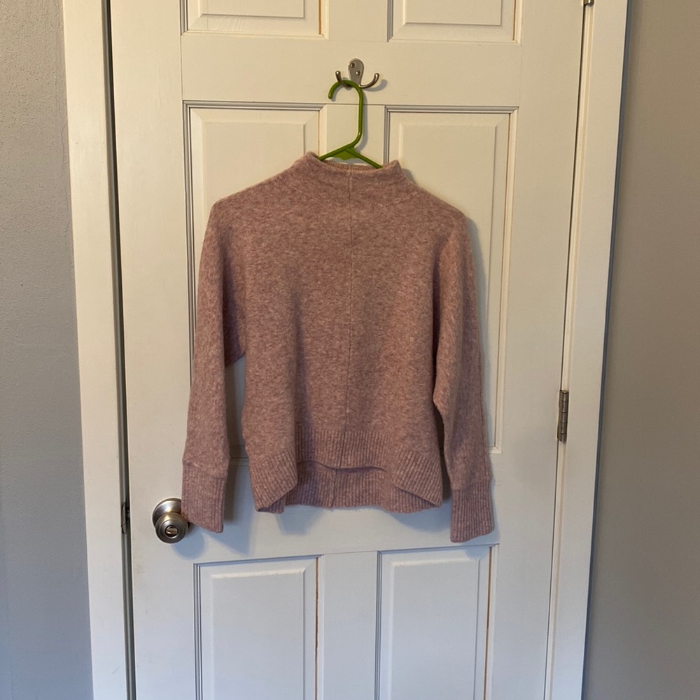 Ann Taylor Loft purple cropped sweater
